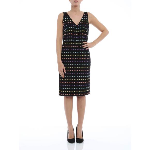 Diane Von Furstenberg Womens Sheath Dress Size 8 Wool Sleeveless Classic Career - Picture 8 of 8
